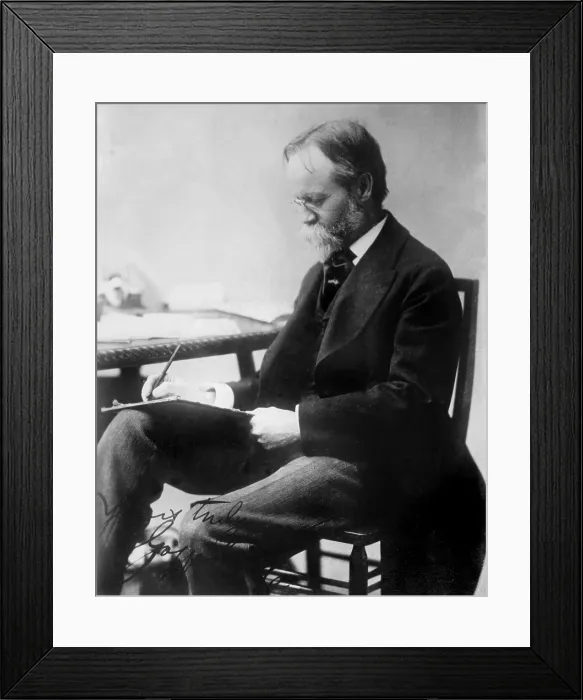 Framed Print : George Washington Cable (1844-1925) American writer from the South, used New Orleans as the backdrop for his fiction Framed Print : George Washington Cable (1844-1925) American writer from the South, used New Orleans as the backdrop for his fiction