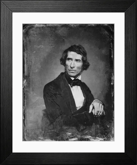 Framed Print : Asher B. Durand (1896-1886), American painter and engraver, is associated with the Hudson River School, of romantic landscape painting