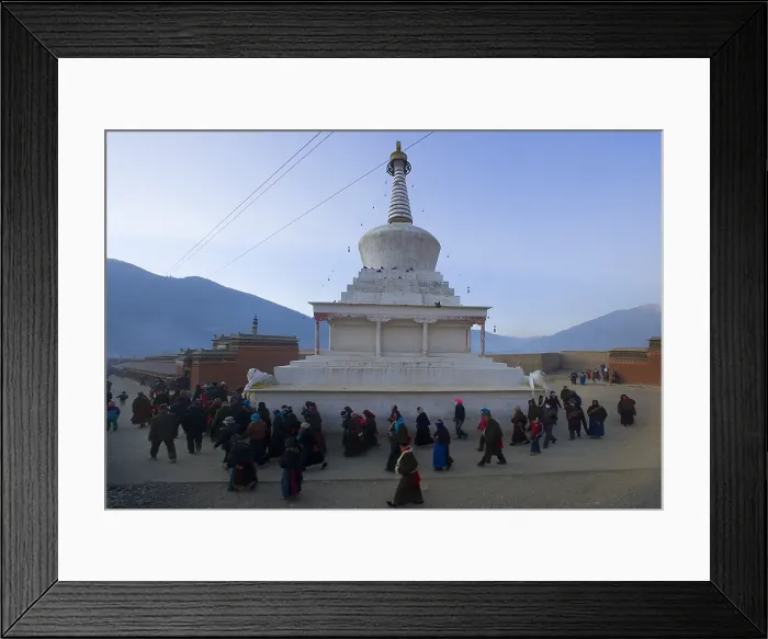 Framed Print : CHINA. Xiahe. Monastery of Labrang. The Silk Road. Monastery of Tibetan Buddhism (Geluk or Yellow Hat School). AISA / Everett Collection**US SALES ONLY** Framed Print : CHINA. Xiahe. Monastery of Labrang. The Silk Road. Monastery of Tibetan Buddhism (Geluk or Yellow Hat School). AISA / Everett Collection**US SALES ONLY**