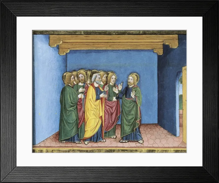 Framed Print : DE PREDIS, Cristoforo (1440-1486). Stories of Saint Joachim, Saint Anne, Virgin Mary, Jesus, the Baptist and the End of the World. 1476 Framed Print : DE PREDIS, Cristoforo (1440-1486). Stories of Saint Joachim, Saint Anne, Virgin Mary, Jesus, the Baptist and the End of the World. 1476