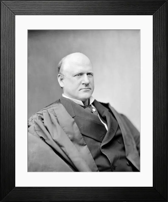 Framed Print : Judge John Marshall Harlan, Justice of the Supreme Court. He was the lone dissenter to the decision of Plessy v. Ferguson, which upheld he constitutionality of racial segregation Framed Print : Judge John Marshall Harlan, Justice of the Supreme Court. He was the lone dissenter to the decision of Plessy v. Ferguson, which upheld he constitutionality of racial segregation