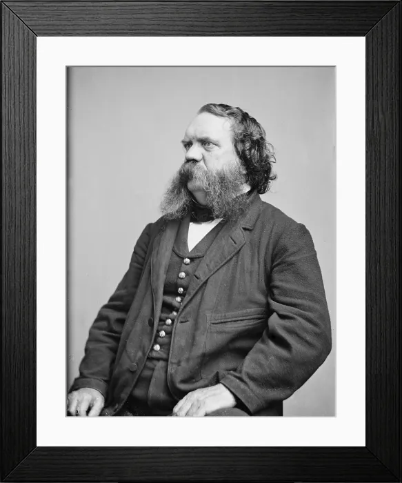 Framed Print : Thomas B. Thorp (1815-1878) American newspaper publisher, writer, and painter