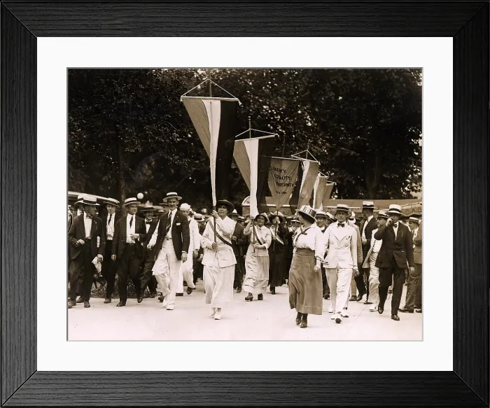 Framed Print : Bastille Day spells prison for sixteen suffragettes who picketed the White House. July 19, 1917 Framed Print : Bastille Day spells prison for sixteen suffragettes who picketed the White House. July 19, 1917
