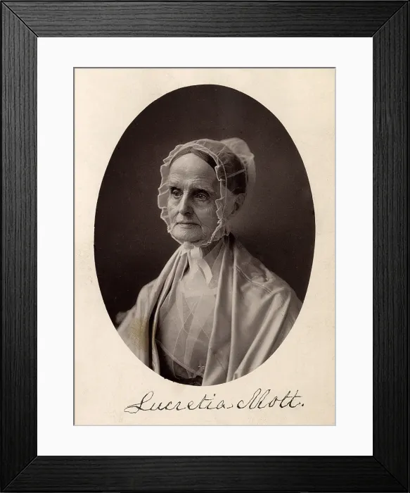 Framed Print : Lucretia Coffin Mott. F. Gutekunst photograph, .Philadelphia, Pa. ca. 1870 Framed Print : Lucretia Coffin Mott. F. Gutekunst photograph, .Philadelphia, Pa. ca. 1870