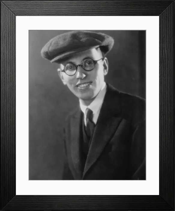 Framed Print : Elmer Rice (1892-1967), American playwright, addressed social issues of poverty, intolerance, and racism. 'Street Scene' won the 1929 Pulitzer Prize