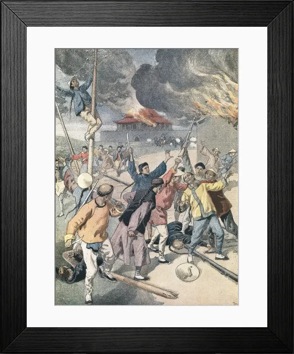 Framed Print : China. Boxer Rebellion (1899-1901). Illustrated supplement of 'Le Petit Journal'. Engraving. FRANCE. Paris. National Library. AISA / Everett Collection**US SALES ONLY**