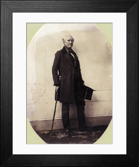 Framed Print : Sam Houston, Democratic Senator from Texas. half plate daguerreotype, gold toned, ca. 1848