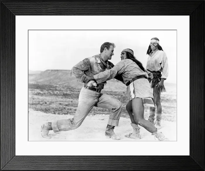 Framed Print : HONDO, John Wayne, Michael Pate, Rodolfo Acosta, 1953 Framed Print : HONDO, John Wayne, Michael Pate, Rodolfo Acosta, 1953
