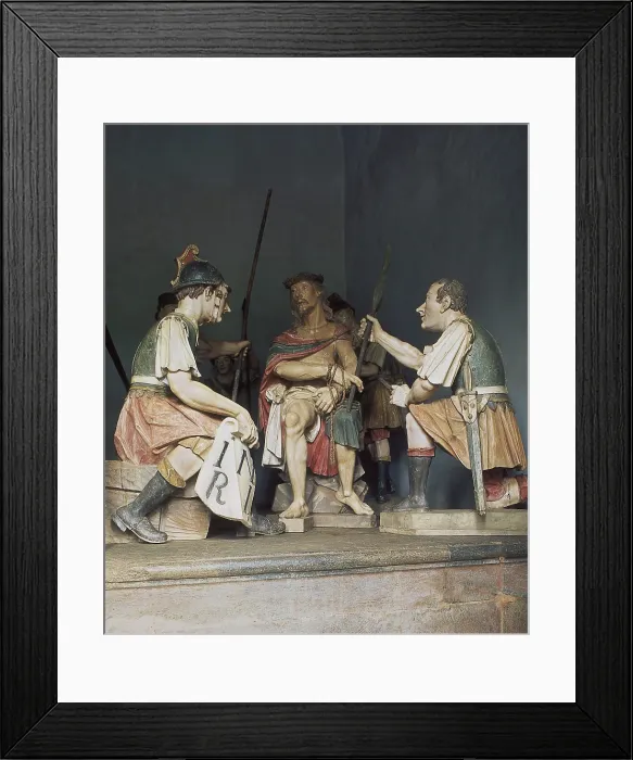 Framed Print : ALEIJADINHO, Antonio Francisco de Lisboa, also called (1738-1814). Coronation of Christ. 1799. BRAZIL. Congonhas do Campo. Church of Bom Jesus do Matosinhos Framed Print : ALEIJADINHO, Antonio Francisco de Lisboa, also called (1738-1814). Coronation of Christ. 1799. BRAZIL. Congonhas do Campo. Church of Bom Jesus do Matosinhos