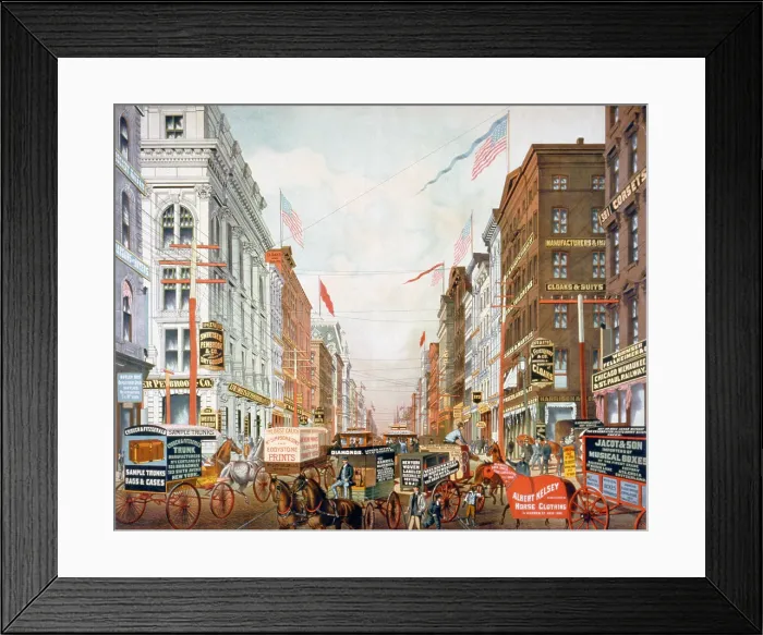 Framed Print : Broadway in New York City Framed Print : Broadway in New York City
