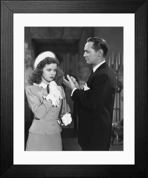 Framed Print : HONEYMOON, from left: Shirley Temple, Franchot Tone, 1947