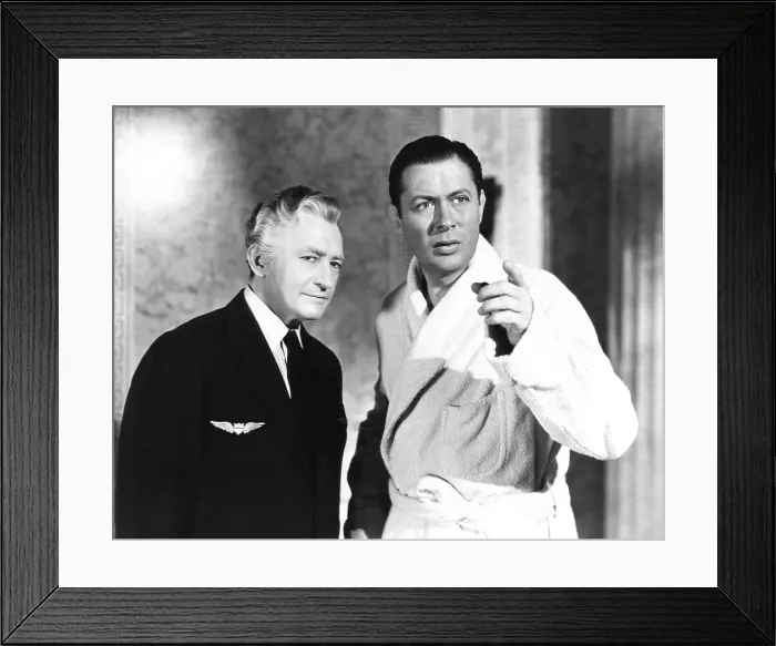 Framed Print : HERE COMES MR. JORDAN, from left: Claude Rains, Robert Montgomery, 1941