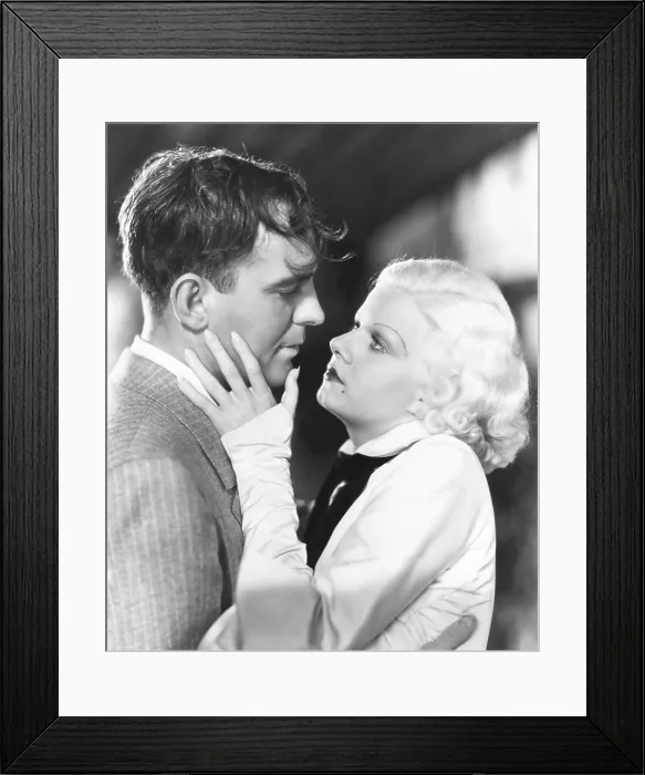Framed Print : BOMBSHELL, from left: Pat O'Brien, Jean Harlow, 1933
