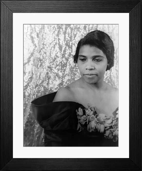 Framed Print : Marian Anderson (1897-1993), African American opera singer in 1940 portrait by Carl Van Vechten Framed Print : Marian Anderson (1897-1993), African American opera singer in 1940 portrait by Carl Van Vechten