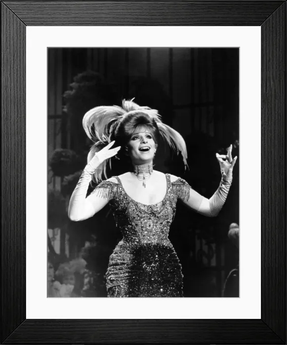 Framed Print : HELLO, DOLLY!, Barbra Streisand, in a gown by Irene Sharaff, 1969, TM & Copyright 20th Century Fox Film Corp. All rights reserved / courtesy Everett Collection