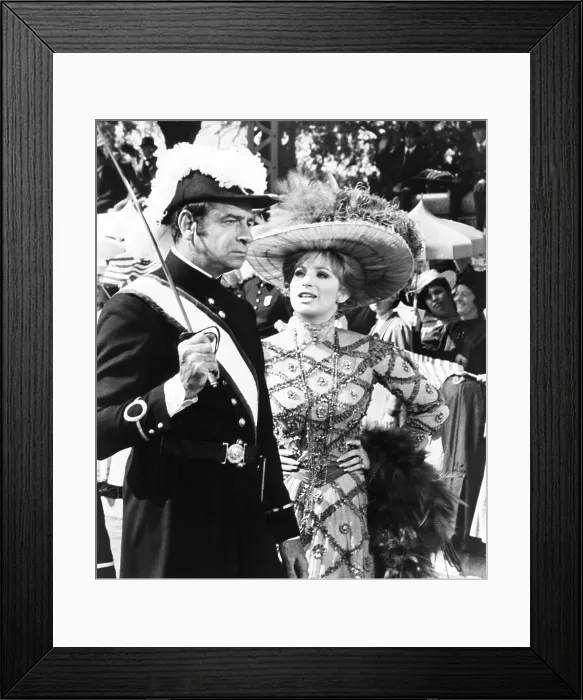 Framed Print : HELLO, DOLLY!, from left: Walter Matthau, Barbra Streisand, 1969, TM & Copyright 20th Century Fox Film Corp. / courtesy Everett Collection
