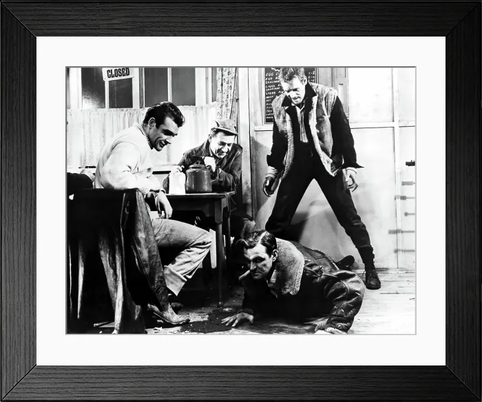 Framed Print : HELL DRIVERS, Sean Connery, Sid James, Stanley Baker, Patrick McGoohan, 1957