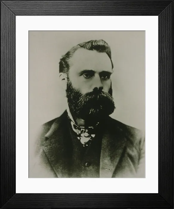 Framed Print : Charles H. Dow (1851-1902), a founder of Dow Jones & Co. who invented the famous Dow Jones Industrial Average in 1896