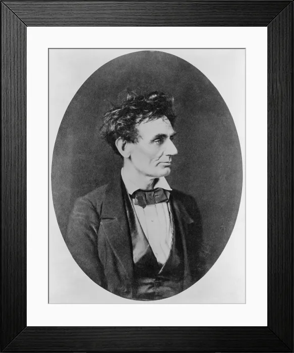 Framed Print : Abraham Lincoln (1809-1865), on February 28, 1857, prior to Senate nomination