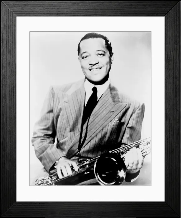 Framed Print : Lester Young (1909-1959), African American jazz saxophonist