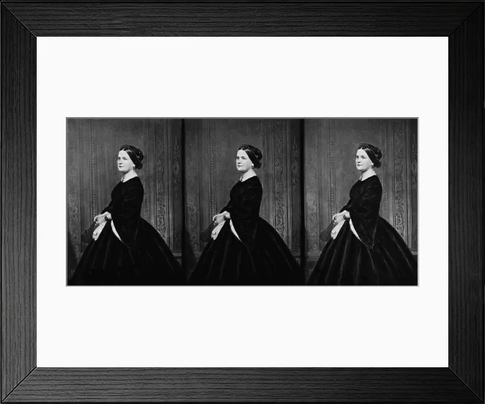 Framed Print : Mary Todd Lincoln (1818-1882), wife of Abraham Lincoln, came from a prosperous Kentucky family divided by the Civil War