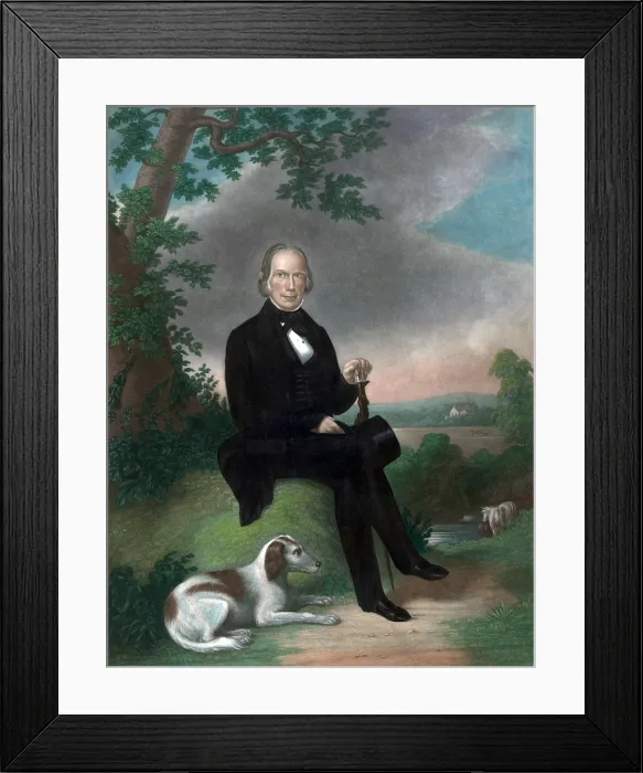 Framed Print : Henry Clay (1777-1852) was active in United States politics for first half of the 19th century