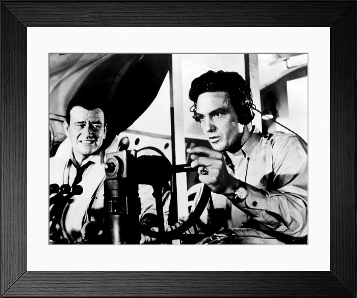 Framed Print : THE HIGH AND THE MIGHTY, John Wayne, Robert Stack, 1954 Framed Print : THE HIGH AND THE MIGHTY, John Wayne, Robert Stack, 1954