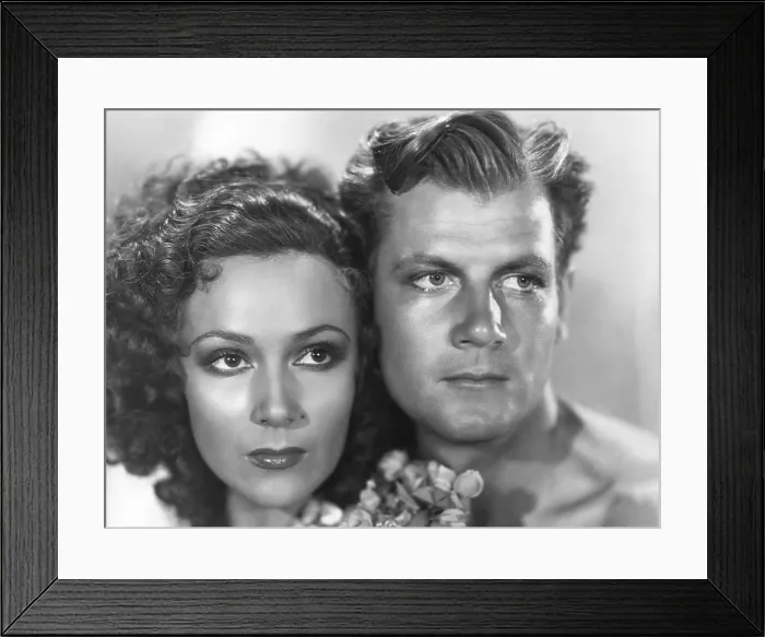 Framed Print : BIRD OF PARADISE, from left: Dolores Del Rio, Joel McCrea, 1932