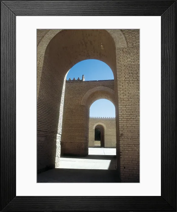 Framed Print : IRAQ. Babylon. Nebuchadnezzar's Palace (6th c. BC). Babylonian art. Neo-Babylonian Art. Architecture. AISA / Everett Collection**US SALES ONLY** Framed Print : IRAQ. Babylon. Nebuchadnezzar's Palace (6th c. BC). Babylonian art. Neo-Babylonian Art. Architecture. AISA / Everett Collection**US SALES ONLY**