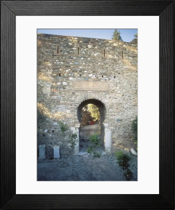 Framed Print : SPAIN. ANDALUSIA. MALAGA. Malaga. Fortress (11th c.). Door. Architecture. AISA / Everett Collection**US SALES ONLY**