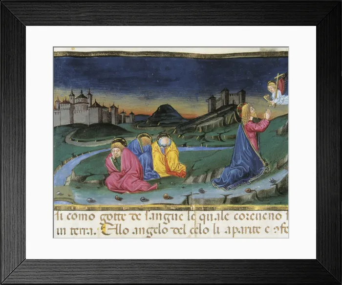 Framed Print : DE PREDIS, Cristoforo (1440-1486). Stories of Saint Joachim, Saint Anne, Virgin Mary, Jesus, the Baptist and the End of the World. 1476 Framed Print : DE PREDIS, Cristoforo (1440-1486). Stories of Saint Joachim, Saint Anne, Virgin Mary, Jesus, the Baptist and the End of the World. 1476