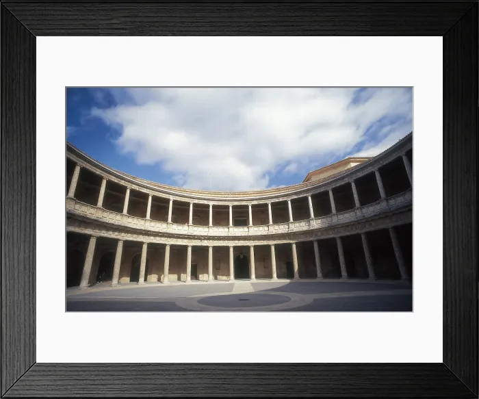 Framed Print : MACHUCA, Pedro (15th century-1550). Palace of Charles V. SPAIN. ANDALUSIA. Granada. Alhambra. Palace of Charles V. Courtyard. Renaissance art