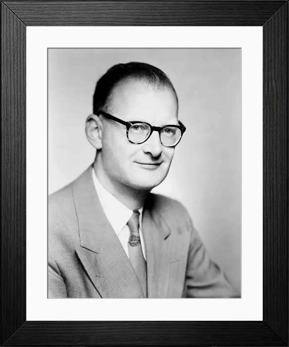 Framed Print : Arthur C. Clarke (born 1917), English writer of both science and science fiction, best known for his short story The Sentinel (1951), on which the film