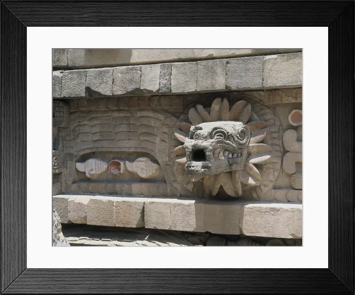 Framed Print : MEXICO. STATE OF MEXICO. Teotihuacn. Quetzalcatl Temple (350 AD). God Quetzalctl. Teotihuacan culture. AISA / Everett Collection**US SALES ONLY** Framed Print : MEXICO. STATE OF MEXICO. Teotihuacn. Quetzalcatl Temple (350 AD). God Quetzalctl. Teotihuacan culture. AISA / Everett Collection**US SALES ONLY**
