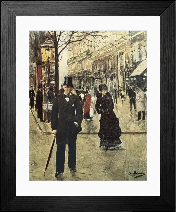 Framed Print : BERAUD, Jean (1849-1935). On the Boulevard. 1895. Modernism. Oil on canvas. FRANCE. Paris. Muse Carnavalet (Carnavalet Museum). AISA / Everett Collection**US SALES ONLY** Framed Print : BERAUD, Jean (1849-1935). On the Boulevard. 1895. Modernism. Oil on canvas. FRANCE. Paris. Muse Carnavalet (Carnavalet Museum). AISA / Everett Collection**US SALES ONLY**