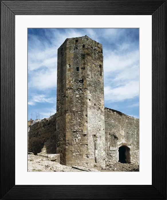 Framed Print : SPAIN. CATALONIA. TARRAGONA. Tarragona. Tower of the fourth wall known as the 'Muralleta' (Little Wall), built in 14th c. Architecture Framed Print : SPAIN. CATALONIA. TARRAGONA. Tarragona. Tower of the fourth wall known as the 'Muralleta' (Little Wall), built in 14th c. Architecture