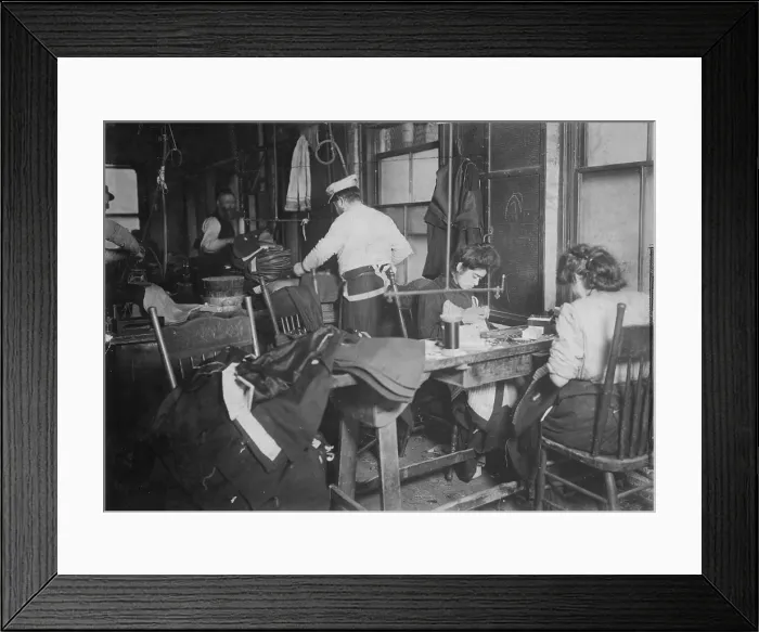 Framed Print : A group of sweatshop workers, Mr. Silberman, 30 Suffolk Street, Photo taken after 3 P.M. New York, photograph by Lewis Wickes Hine, February 21, 1908 Framed Print : A group of sweatshop workers, Mr. Silberman, 30 Suffolk Street, Photo taken after 3 P.M. New York, photograph by Lewis Wickes Hine, February 21, 1908