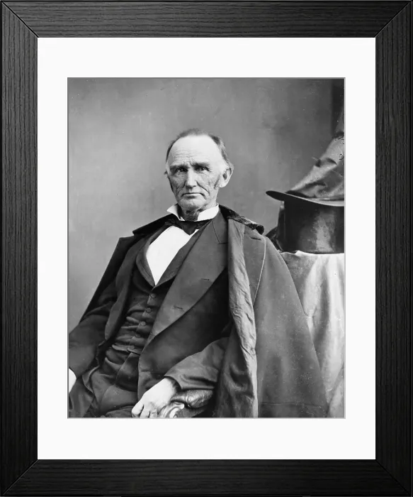 Framed Print : Montgomery Blair (1813-1883) was among the founders of the Republican Party in the 1850's and campaigned for Lincoln in 1860