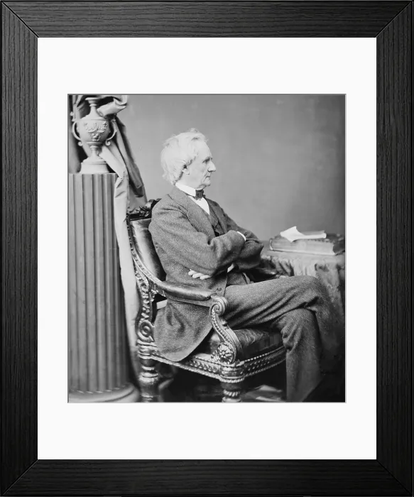 Framed Print : Simon Cameron (1799-1889) was Lincoln's first Secretary of War, but due to his corruption and mismanagement was replaced in 1862 by Edwin Stanton Framed Print : Simon Cameron (1799-1889) was Lincoln's first Secretary of War, but due to his corruption and mismanagement was replaced in 1862 by Edwin Stanton
