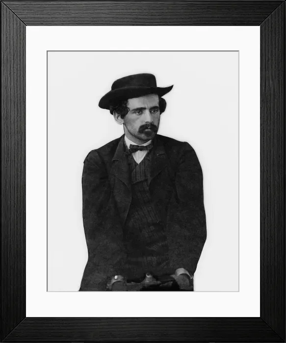 Framed Print : Michael O'Laughlin, a Lincoln conspirator, manacled. He was found guilty and sentenced to life in prison where he died in 1867 Framed Print : Michael O'Laughlin, a Lincoln conspirator, manacled. He was found guilty and sentenced to life in prison where he died in 1867
