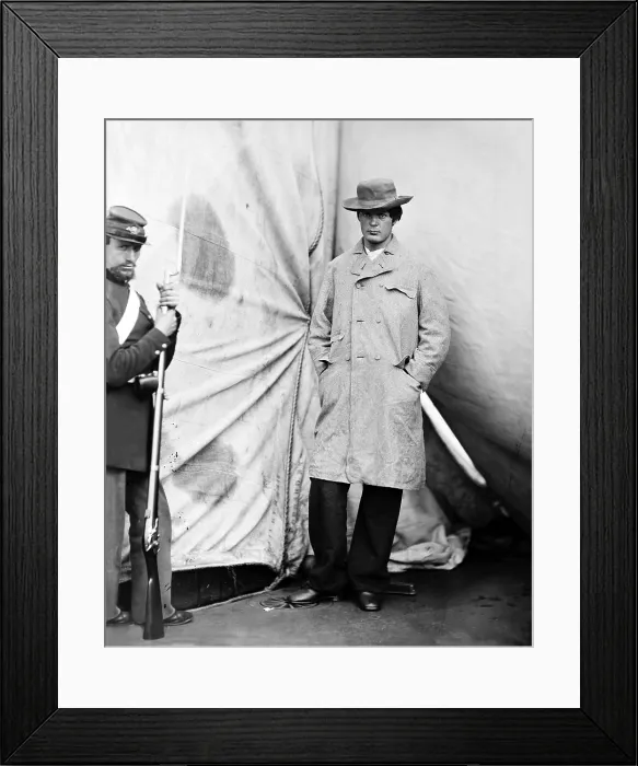 Framed Print : Lewis Payne, a Lincoln Assassination conspirator in maniacals at the Washington Navy Yard Framed Print : Lewis Payne, a Lincoln Assassination conspirator in maniacals at the Washington Navy Yard