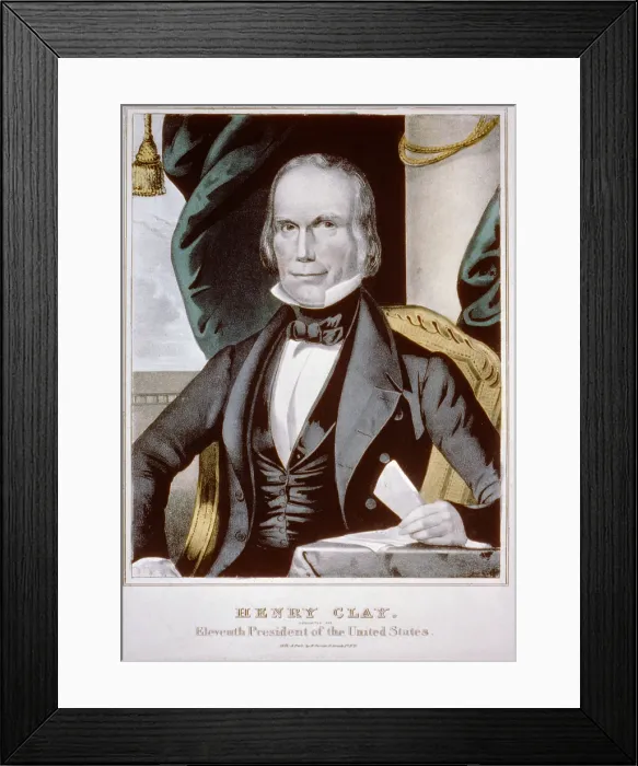 Framed Print : Henry Clay (1777-1852) ran for president in 1824, 1832, and 1844, never winning Framed Print : Henry Clay (1777-1852) ran for president in 1824, 1832, and 1844, never winning
