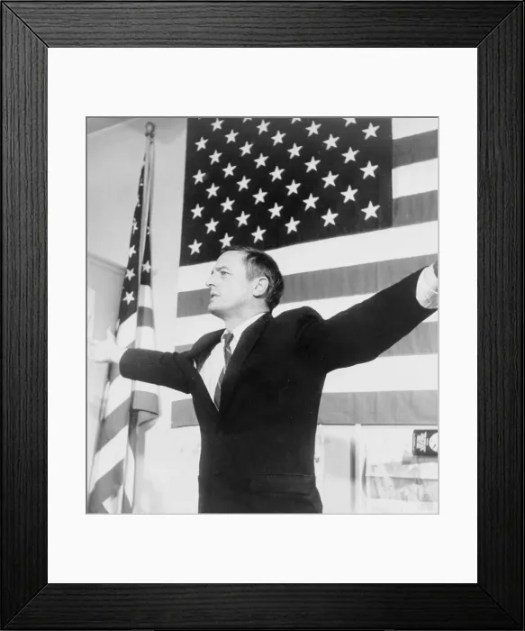 Framed Print : William F. Buckley (1925-2008) ran for mayor of New York City as the candidate for the young Conservative Party. 1965