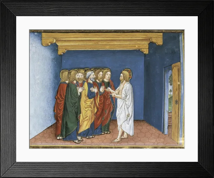 Framed Print : DE PREDIS, Cristoforo (1440-1486). Stories of Saint Joachim, Saint Anne, Virgin Mary, Jesus, the Baptist and the End of the World. 1476 Framed Print : DE PREDIS, Cristoforo (1440-1486). Stories of Saint Joachim, Saint Anne, Virgin Mary, Jesus, the Baptist and the End of the World. 1476