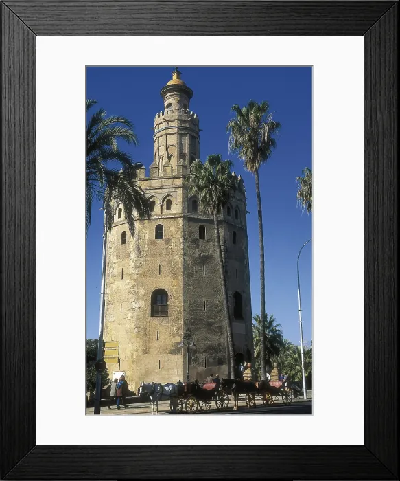 Framed Print : SPAIN. ANDALUSIA. SEVILLA. Sevilla. Hispano-Moresque art. Almohad art. Architecture. AISA / Everett Collection**US SALES ONLY**