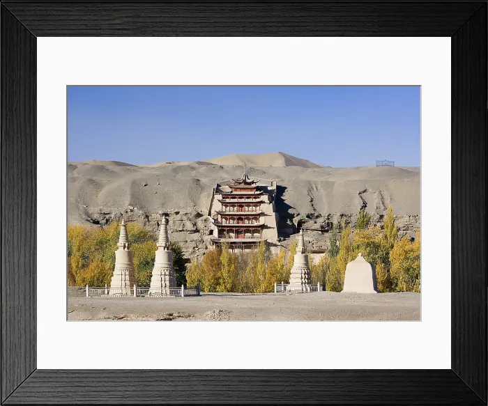 Framed Print : CHINA. Dunhuang. Mogao Caves. The Silk Road. AISA / Everett Collection**US SALES ONLY**