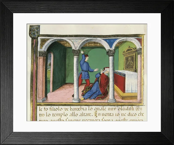 Framed Print : DE PREDIS, Cristoforo (1440-1486). Stories of Saint Joachim, Saint Anne, Virgin Mary, Jesus, the Baptist and the End of the World. 1476 Framed Print : DE PREDIS, Cristoforo (1440-1486). Stories of Saint Joachim, Saint Anne, Virgin Mary, Jesus, the Baptist and the End of the World. 1476