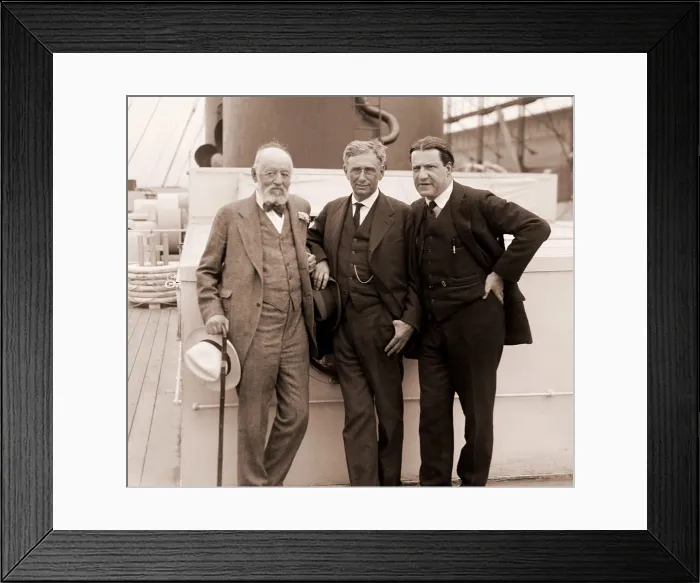 Framed Print : Louis Brandeis (center, 1856-1941), with fellow Zionists, Nathan Straus, and Rabbi Stephen Samuel Wise. Ca. 1925