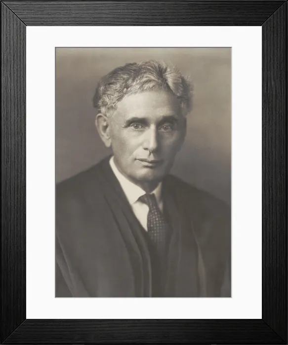 Framed Print : Louis Brandeis (1856-1941), was appointed to the Supreme Court by Woodrow Wilson in 1916