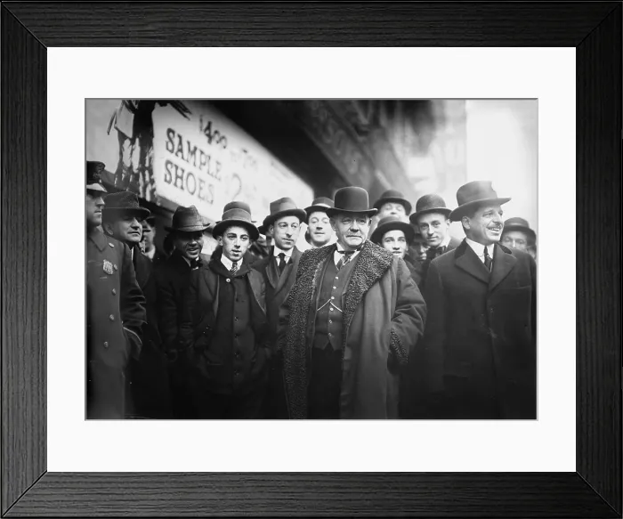 Framed Print : New York City subway fire, Chairman McCall at subway fire, Broadway and West 55th Street, New York City, photograph, January 6, 1915 Framed Print : New York City subway fire, Chairman McCall at subway fire, Broadway and West 55th Street, New York City, photograph, January 6, 1915